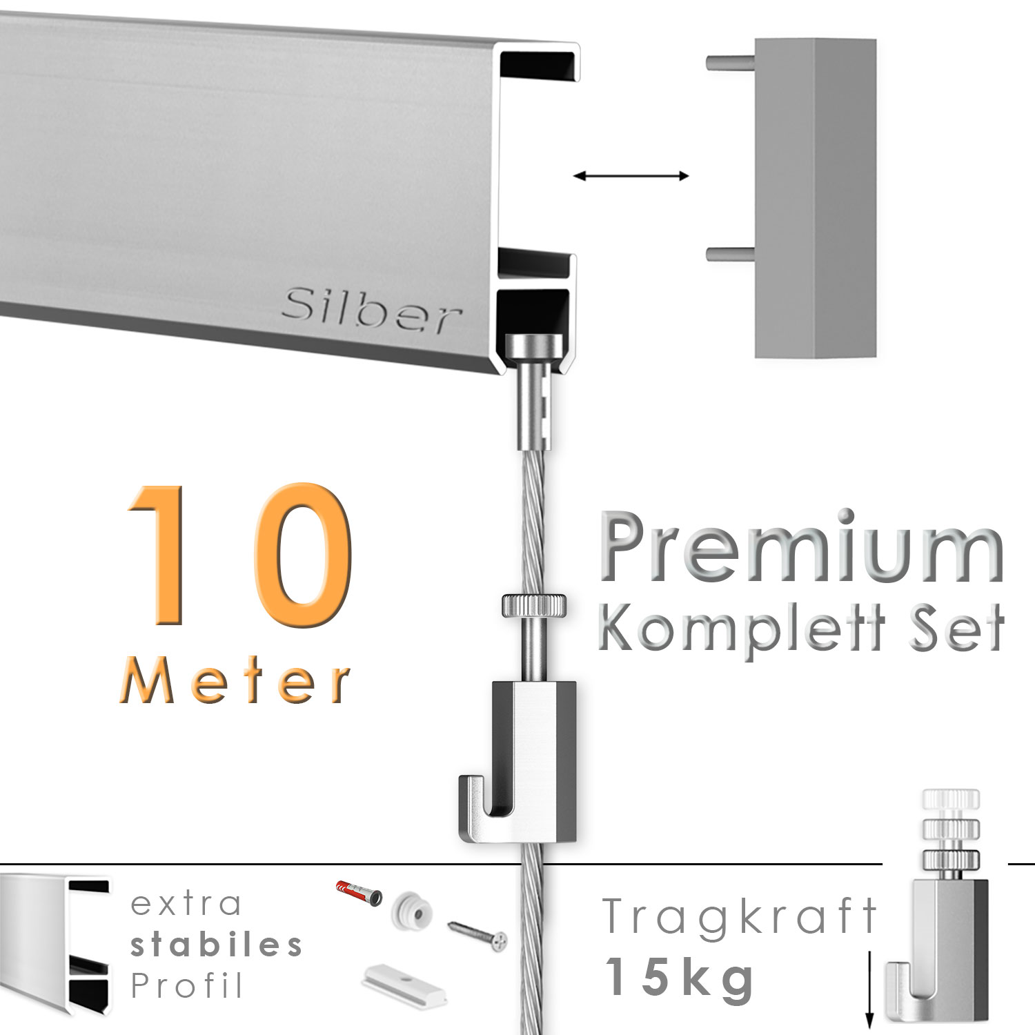 Abstandshalter - Wandpuffer 21x13 mm Premium 10 Stück